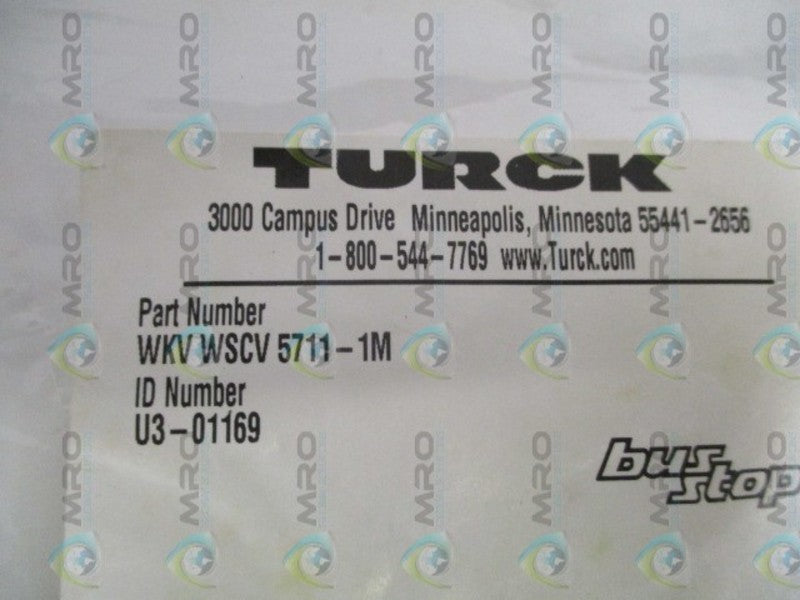 TURCK WKVWSCV5711-1M NETWORK HYDRIB CABLE  NSMP