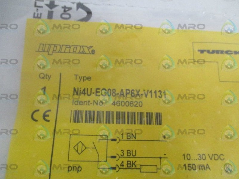 TURCK Ni4U-EG08-AP6X-V1131 PROXIMITY SWITCH * NEW IN FACTORY BAG *