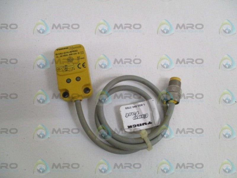 TURCK Bi10U-Q14-AP6X2-0.5M-RS4T SENSOR (AS PICTURED) *USED*