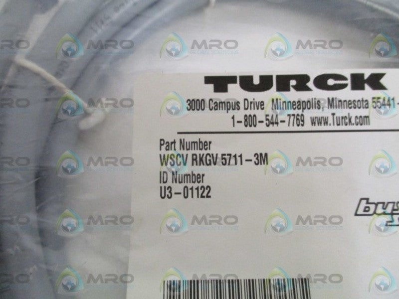 TURCK WSCVRKGV5711-3M NETWORK CABLE  NSMP