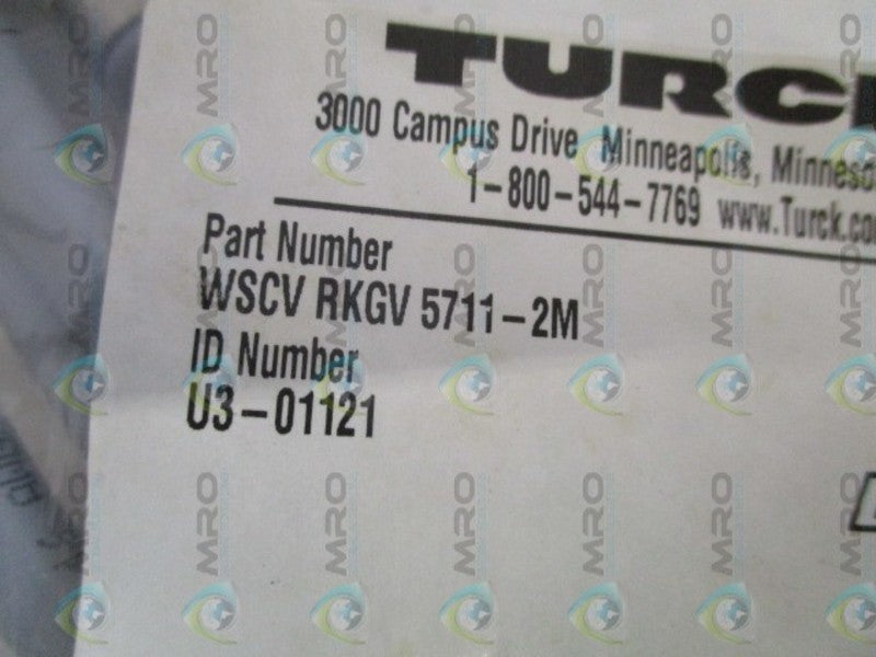 TURCK WSCVRKGV5711-2M NETWORK CABLE  NSMP