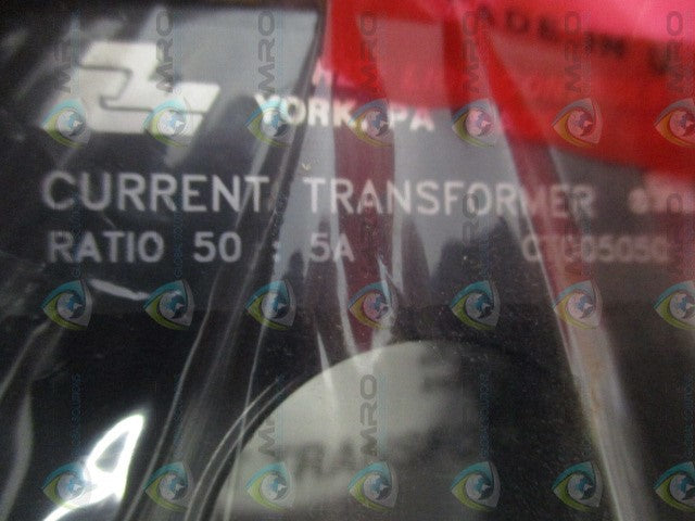 RED LION CONTROLS CT005050 CURRENT TRANSFORMER RATIO 50:5A *NEW IN BOX*