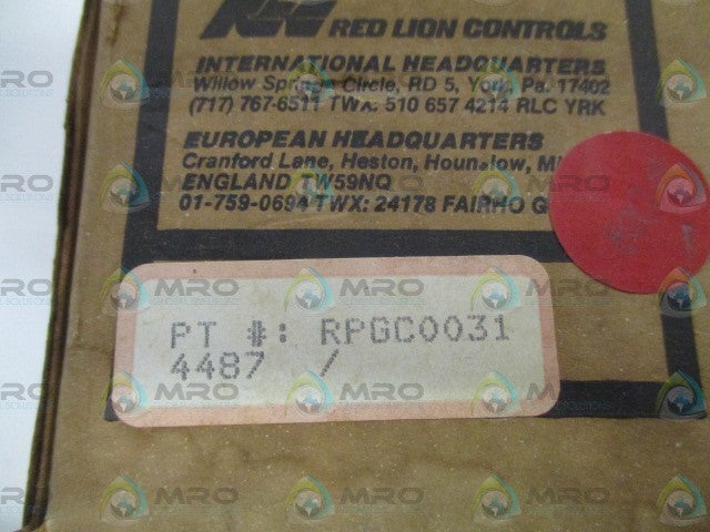 RED LION CONTROLS RPGC0031 ROTARY PULSE GENERATOR *NEW IN BOX*