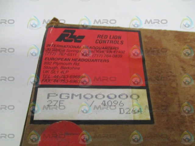 RED LION CONTROLS PGM00000 PROGRAMMING BOX *NEW IN BOX*