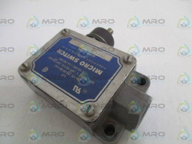 MICROSWITCH BAF1-2RN18-LH LIMIT SWITCH (GRAY) *USED*