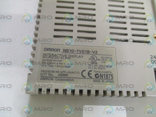 OMRON NS10-TV01B-V2 INTERACTIVE DISPLAY *USED*
