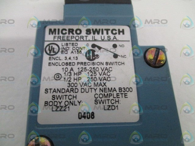 MICROSWITCH LZZ21 LIMIT SWITCH BODY *NEW NO BOX*