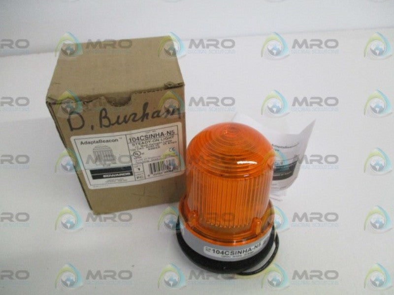 EDWARDS 104CSINHA-N5 AMBER STEADY-ON LIGHT  NSMP