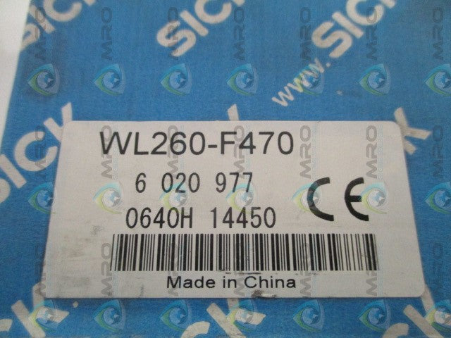 SICK WL260-F470 PHOTOELECTRIC SENSOR *NEW IN BOX*