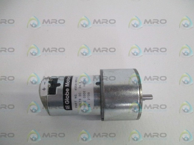 GLOBE MOTORS 455A103-3 MOTOR 24VDC *NEW NO BOX*