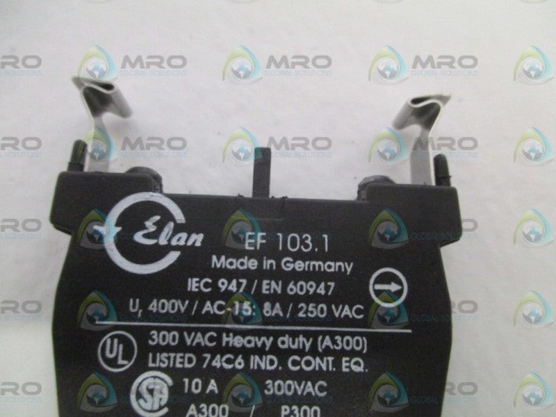 ELAN EF103.1 CONTACT BLOCK  UNMP