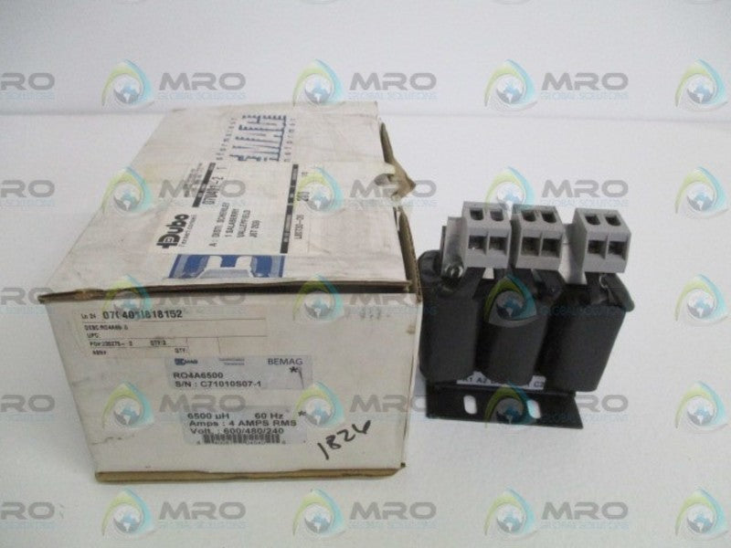 BEMAG RO4A6500 LINE REACTOR TRANSFORMER 4A  NSMP