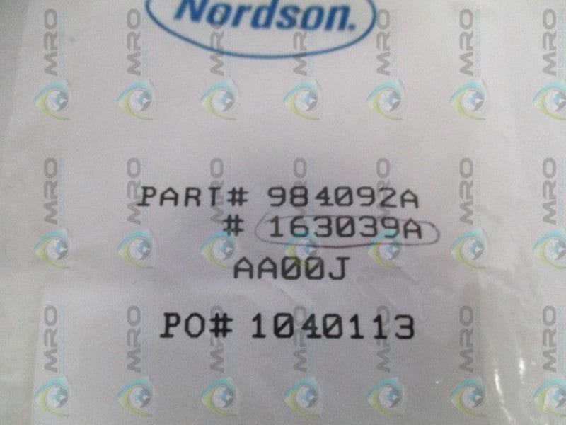 NORDSON 163039A PISTON CUP (PKG. OF 2) *NEW IN FACTORY BAG*