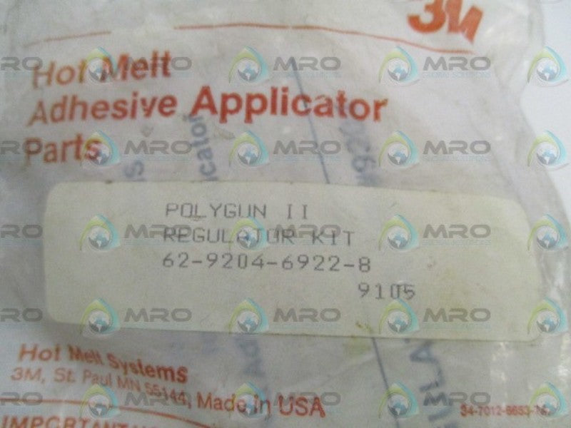 3M 62-9204-6922-8 POLYGUN II REGULATOR KIT * NEW IN FACTORY BAG *