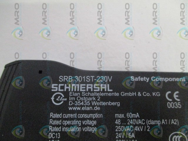 SCHMERSAL SRB301ST-230V SAFETY CONTROL RELAY *NEW IN BOX*