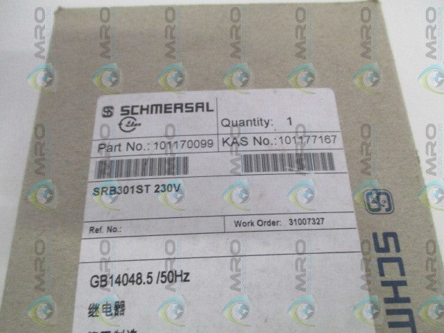 SCHMERSAL SRB301ST-230V SAFETY CONTROL RELAY *NEW IN BOX*