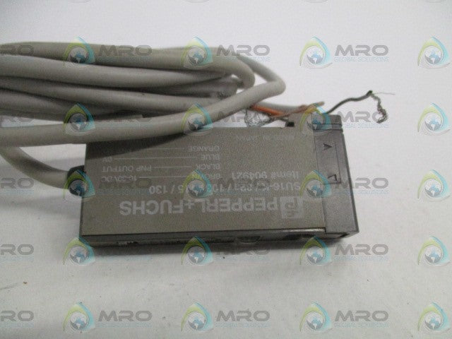 PEPPERL+FUCHS SU16-K/82a/103/115/130 FIBER OPTIC PHOTOELECTRIC SENSOR *USED*