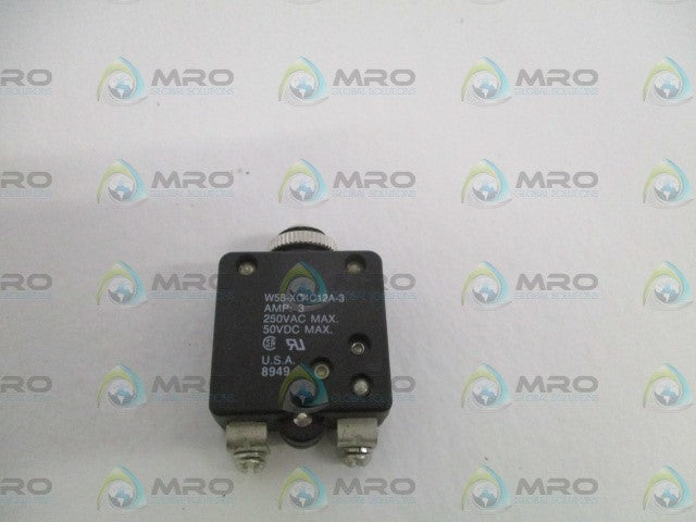 POTTER & BRUMFIELD W58-XC4C12A-3 CIRCUIT BREAKER 3A *NEW NO BOX*