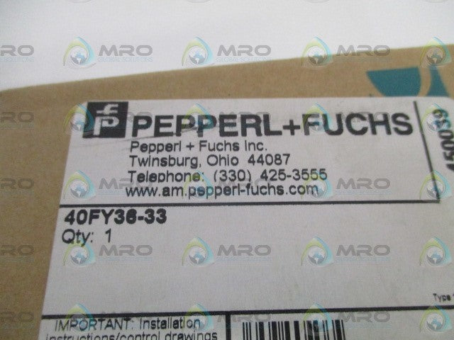 PEPPERL+FUCHS 40FY36-33 MAGNETIC SENSOR *NEW IN BOX*