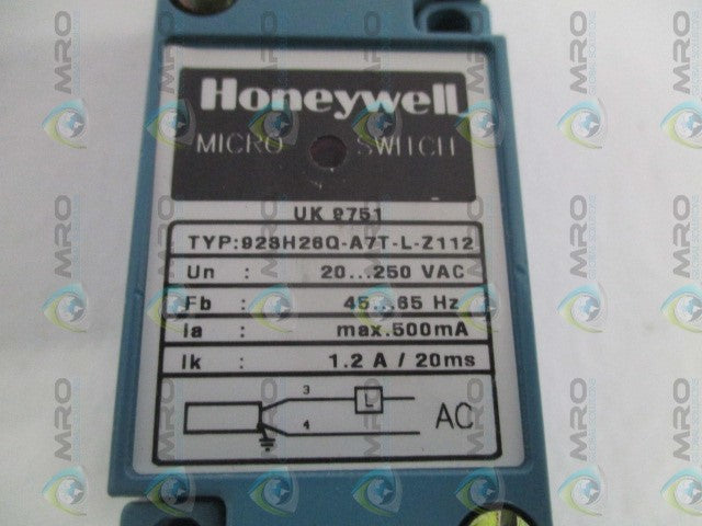 HONEYWELL 923H26Q-A7T-L-Z112 INDUCTIVE PROXIMITY SWITCH *NEW IN BOX*