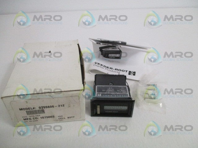 VEEDER-ROOT 799806-212 MINI LX TOTALIZER *NEW IN BOX*