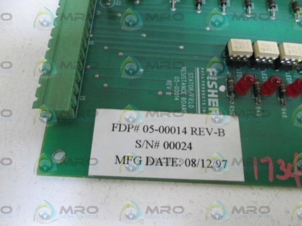 FISHER RESISTANCE BOARD 05-00014 REV. B  UNMP