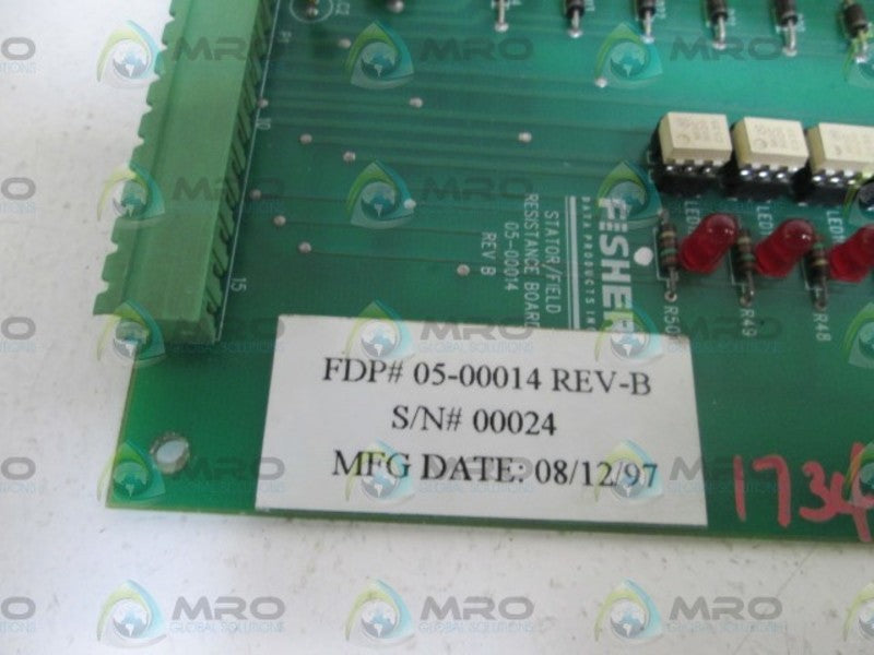 FISHER RESISTANCE BOARD 05-00014 REV. B  UNMP