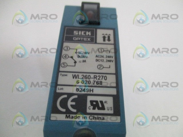 SICK WL260-R270 PHOTOELECTRIC SENSOR *NEW IN BOX*