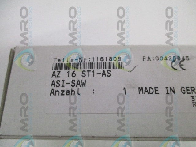 SCHMERSAL AZ16ST1-AS KEYED INTERLOCK SWITCH *NEW IN BOX*