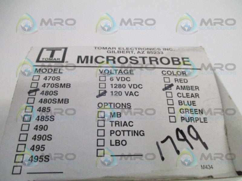 TOMAR 480S-120-A AMBER MICROSTROBE  NSMP