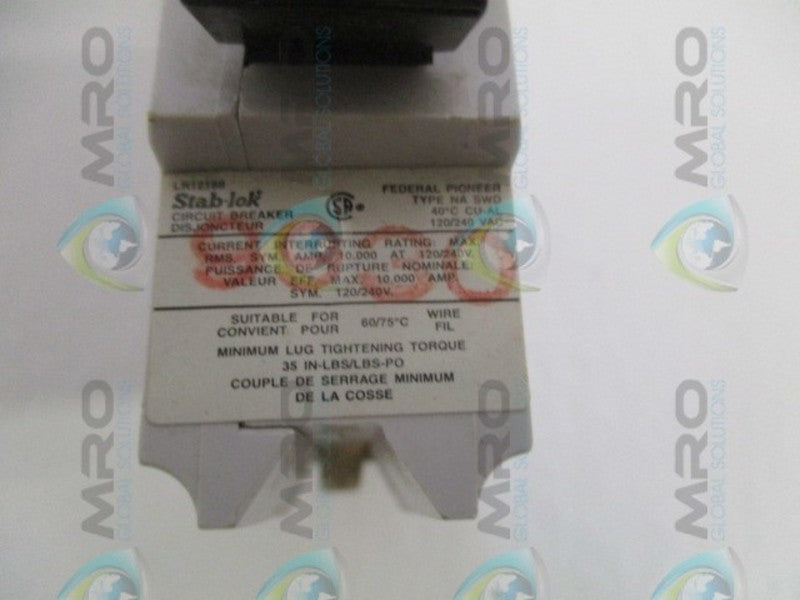 FEDERAL PIONEER NA120 CIRCUIT BREAKER 20A * NEW NO BOX