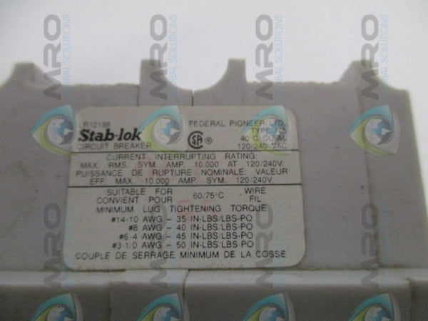 FEDERAL PIONEER NA215 CIRCUIT BREAKER 15A  NSNP
