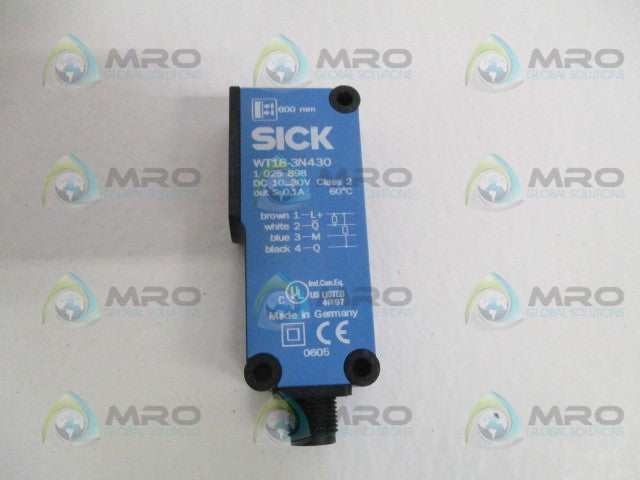 SICK WT18-3N430 PHOTOELECTRIC SENSOR *NEW IN BOX*