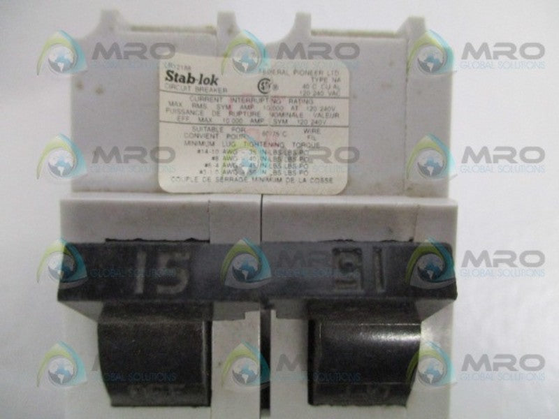 FEDERAL PIONEER NA215 CIRCUIT BREAKER 15A  UNMP
