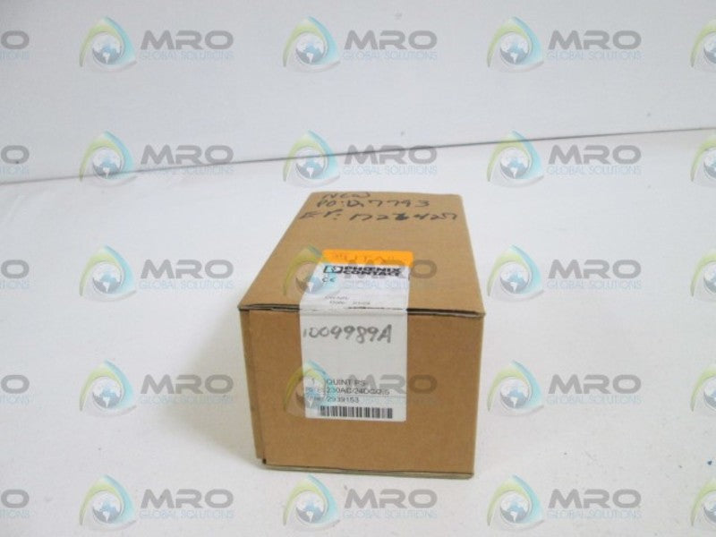 PHOENIX CONTACT POWER SUPPLY QUINT PS-230AC/24DC/2,5 NSMP