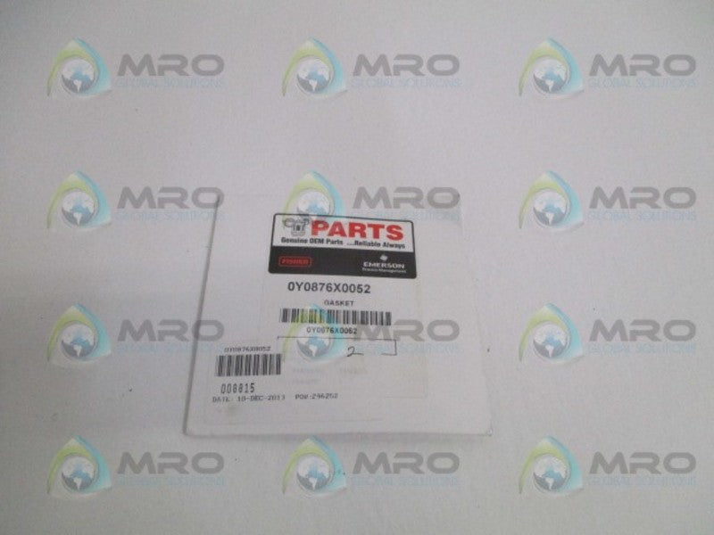 FISHER 0Y0876X0052 GASKET (PKG. OF 2) * NEW IN ORIGINAL PACKAGE *