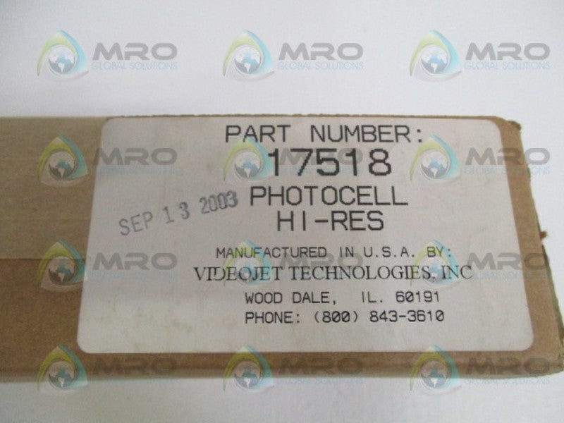 VIDEOJET 17518 PHOTOCELL HI-RES  NSNP NSFS