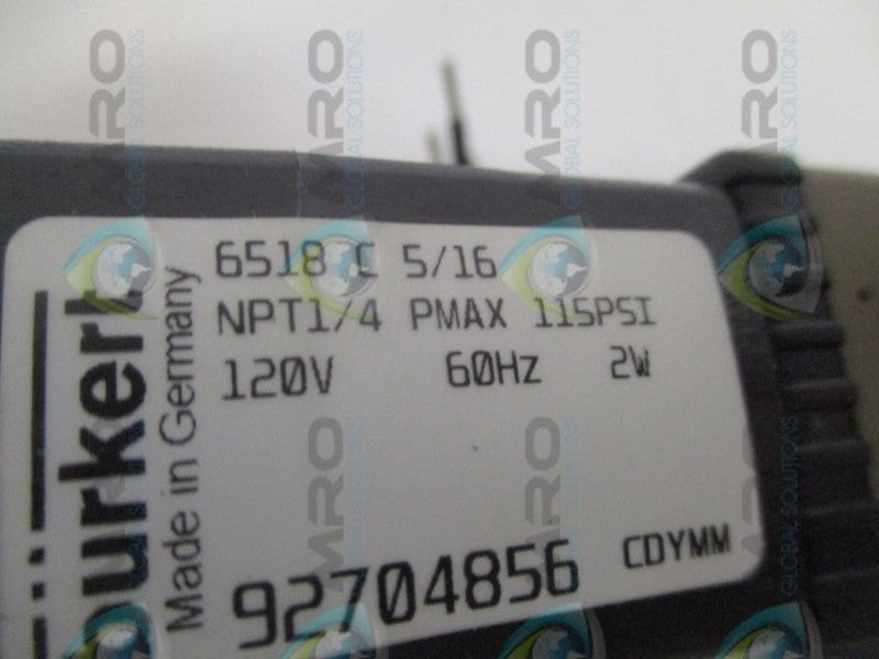 BURKERT 6518C5/16 92704856 SOLENOID VALVE  NSMP