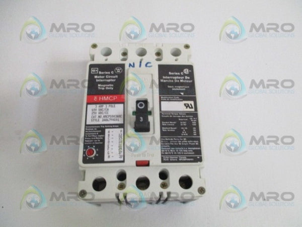 CUTLER HAMMER HMCPS003A0C CIRCUIT BREAKER 3A (NO TRIP)  UNMP