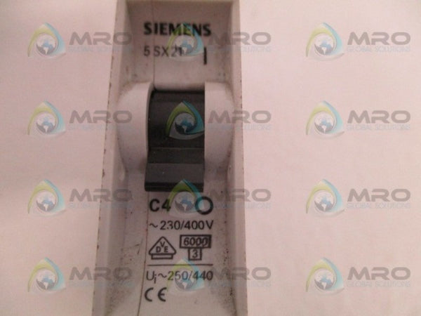 SIEMENS 5SX2104-7 CIRCUIT BREAKER 4A  UNMP