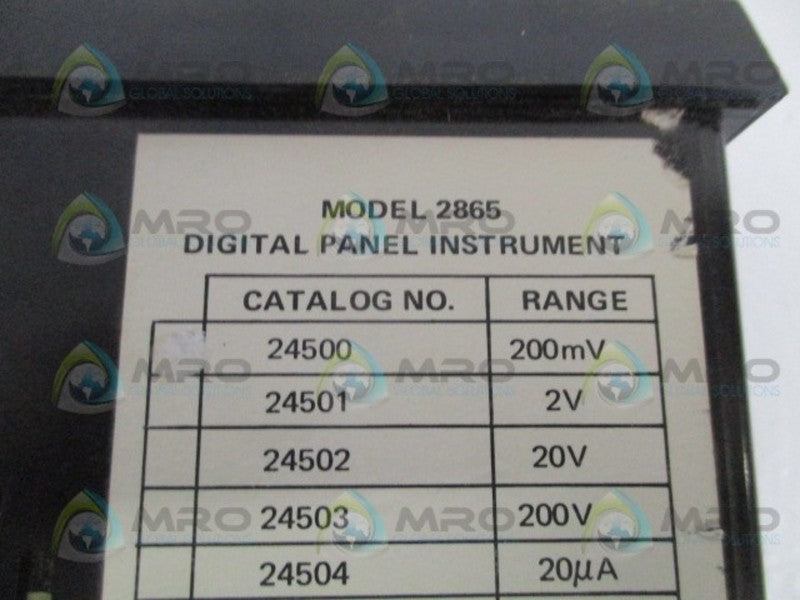 SIMPSON 2865 DIGITAL PANEL INSTRUMENT 50/150F UNMP