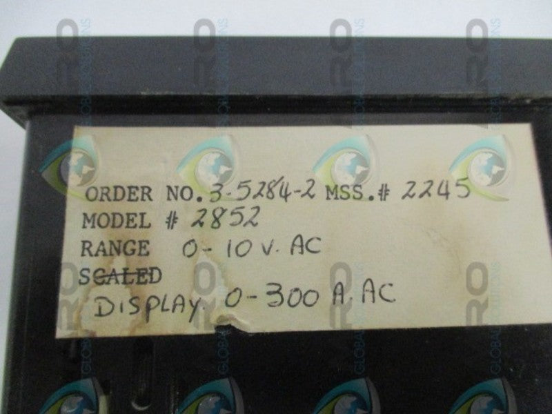 SIMPSON 2852 PANEL METER 0-10VAC 0-300 AAC *USED*