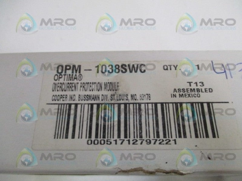 BUSSMANN OPM-1038SWC OVERCURRENT PROTECTION MODULE  NSMP