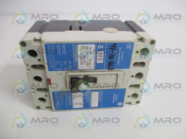 WESTINGHOUSE HFD3040 CIRCUIT BREAKER 40A *USED*