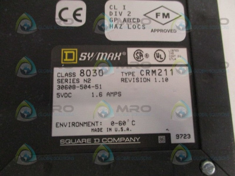 SQUARE D SY/MAX 8030-CRM211 I/O INTERFACE MODULE *USED*