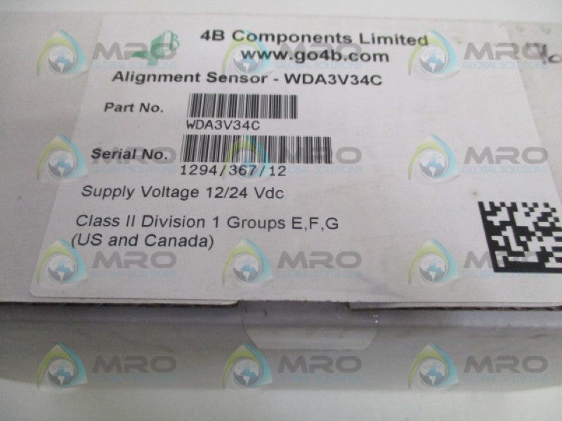 4B COMPONENTS LIMITED WDA3V34C ALIGNMENT SENSOR  NSFS