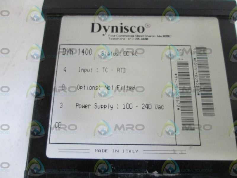 DYNISCO PROGRAMMABLE 1400.4.0.3.00  UNMP