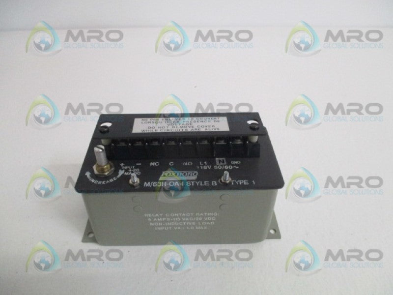 FOXBORO M/63R-OA-1 ALARM SAFETY RELAY *NEW NO BOX*