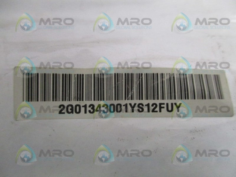INDUSTRIAL MRO 2G01343001YS12FUY CABLE CONNECTOR *NEW NO BOX*