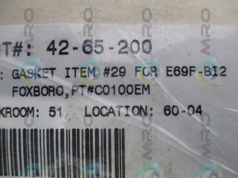 FOXBORO C0100EM GASKET *NEW NO BOX*